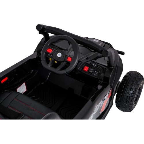 Pojazd elektryczny dla dzieci Madman UTV-MX Buggy, czarny