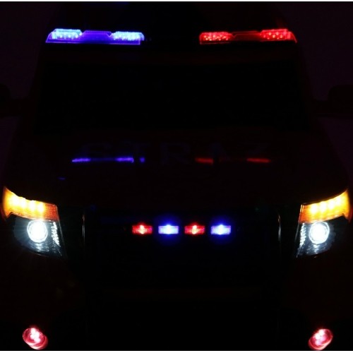 Samochód elektryczny dla dzieci SUV Police z pilotem