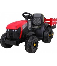 Traktor Titanium z przyczepą, czerwony