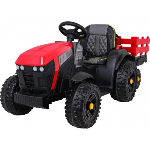 Traktor Titanium z przyczepą, czerwony