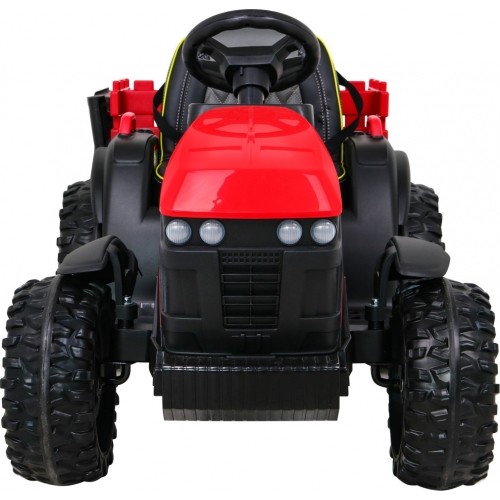 Traktor Titanium z przyczepą, czerwony
