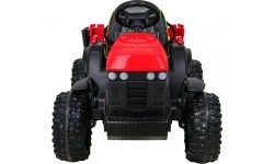 Traktor Titanium z przyczepą, czerwony