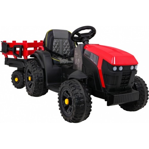 Traktor Titanium z przyczepą, czerwony