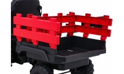 Traktor Titanium z przyczepą, czerwony