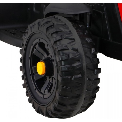 Traktor Titanium z przyczepą, czerwony
