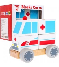 Wooden Car Ambulance
