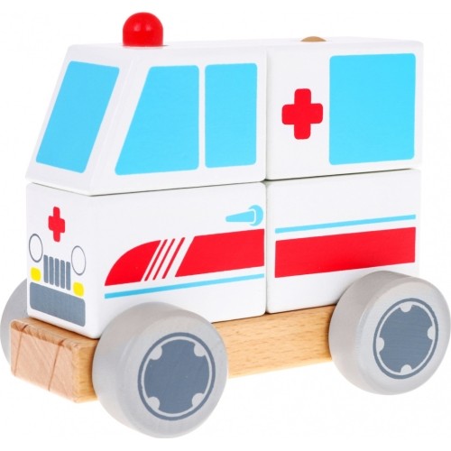 Wooden Car Ambulance