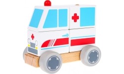 Wooden Car Ambulance