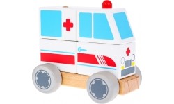 Wooden Car Ambulance