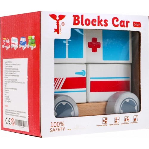 Wooden Car Ambulance
