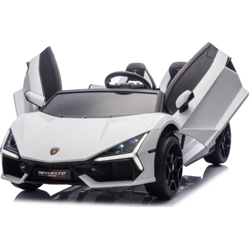 Pojazd elektryczny Lamborghini Revuelto XL STRONG, biały