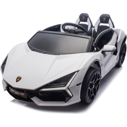 Pojazd elektryczny Lamborghini Revuelto XL STRONG, biały
