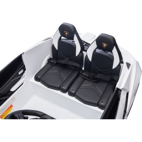 Pojazd elektryczny Lamborghini Revuelto XL STRONG, biały