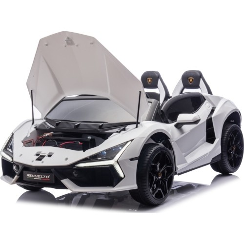 Pojazd elektryczny Lamborghini Revuelto XL STRONG, biały