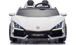 Pojazd elektryczny Lamborghini Revuelto XL STRONG, biały