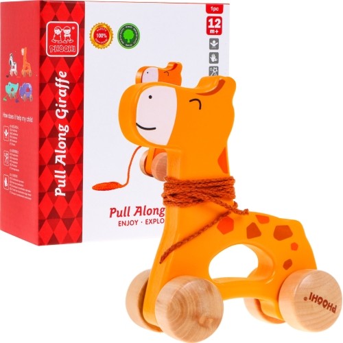 Wooden Giraffe Rider