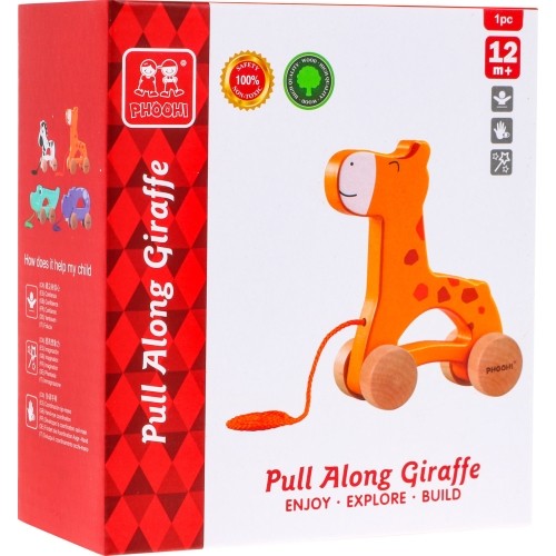 Wooden Giraffe Rider