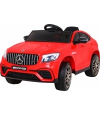 Pojazd elektryczny Mercedes Benz GLC63S, czerwony