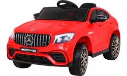 Pojazd elektryczny Mercedes Benz GLC63S, czerwony