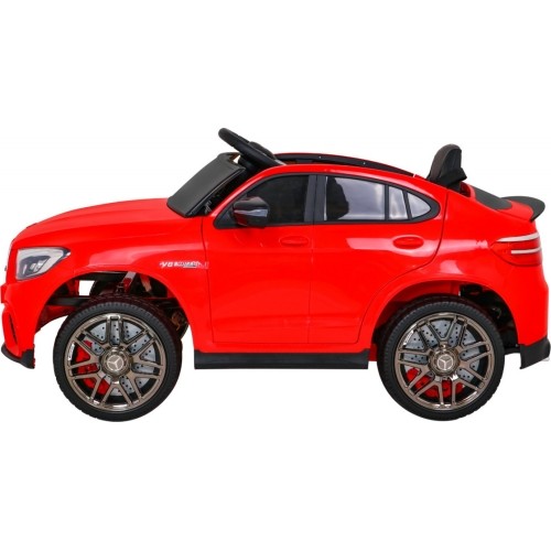 Pojazd elektryczny Mercedes Benz GLC63S, czerwony