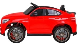 Pojazd elektryczny Mercedes Benz GLC63S, czerwony