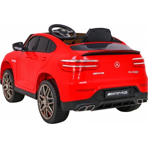 Pojazd elektryczny Mercedes Benz GLC63S, czerwony