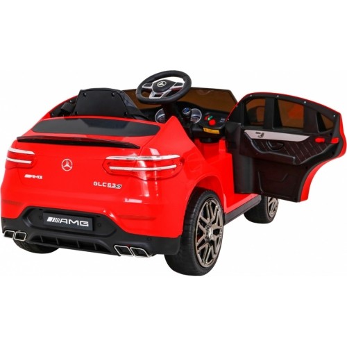 Pojazd elektryczny Mercedes Benz GLC63S, czerwony