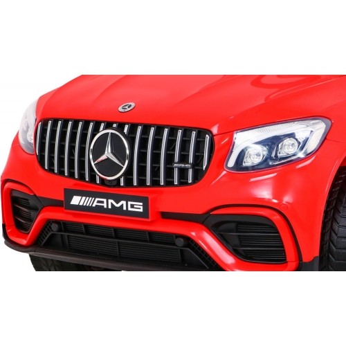 Pojazd elektryczny Mercedes Benz GLC63S, czerwony