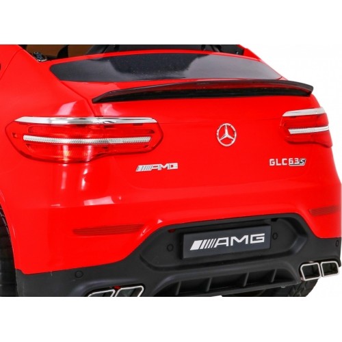 Pojazd elektryczny Mercedes Benz GLC63S, czerwony