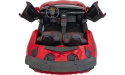 Pojazd elektryczny Lamborghini Aventador SV Red