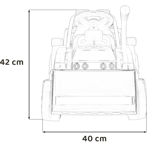 Pojazd koparka-traktor G320, niebieski