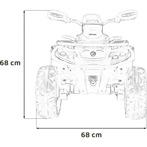 Quad Can Am Outlander ATV żółty