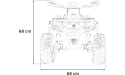 Quad Can Am Outlander ATV żółty