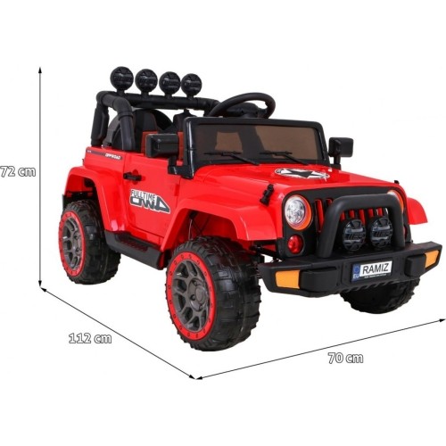 Pojazd terenowy Full Time 4WD, czerwony