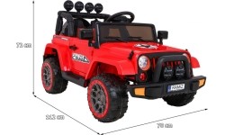 Pojazd terenowy Full Time 4WD, czerwony