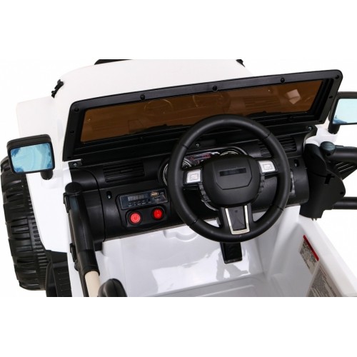 Samochód elektryczny dla dzieci Jeep All Terrain, biały