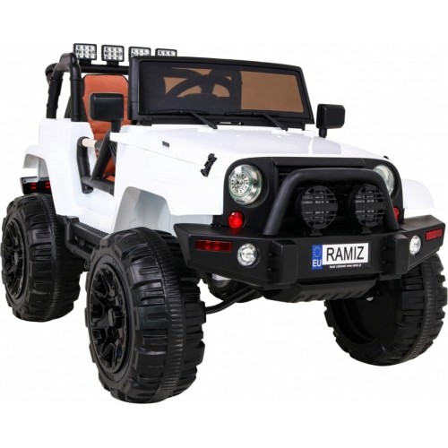 Samochód elektryczny dla dzieci Jeep All Terrain, biały