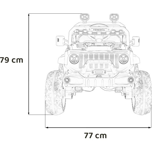 OFF ROAD Speed vehicle Biały