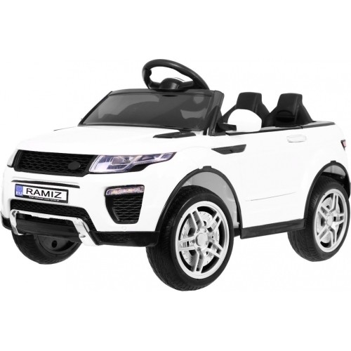 Pojazd elektryczny Rapid Racer, biały