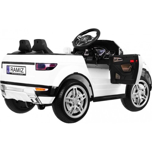 Pojazd elektryczny Rapid Racer, biały