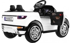 Pojazd elektryczny Rapid Racer, biały