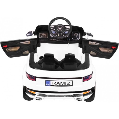 Pojazd elektryczny Rapid Racer, biały