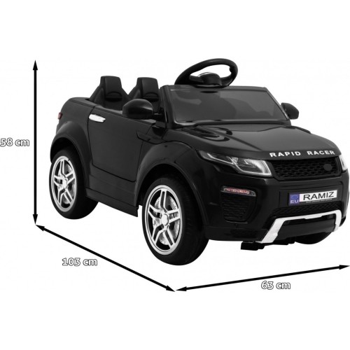 Pojazd elektryczny Rapid Racer, czarny