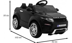 Pojazd elektryczny Rapid Racer, czarny