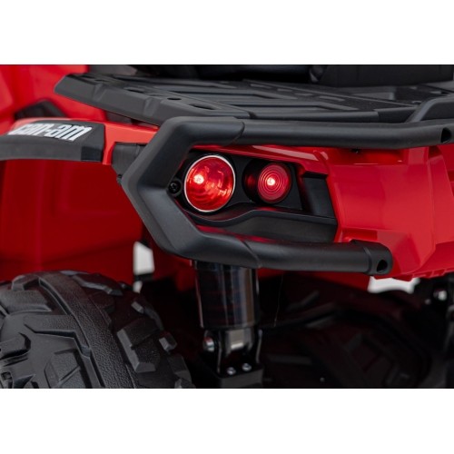 Quad elektryczny Can-Am Outlander ATV, czerwony