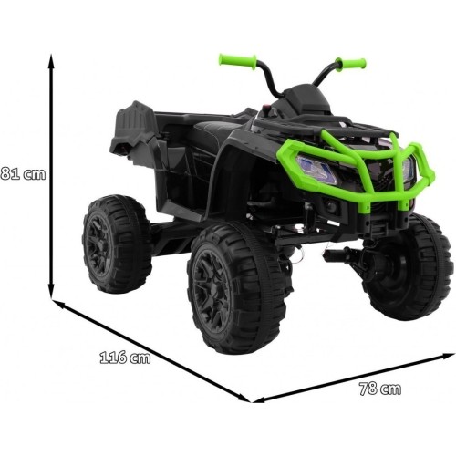 Pojazd Quad XL ATV ze zdalnym sterowaniem 2,4 GHz, czarno-zielony