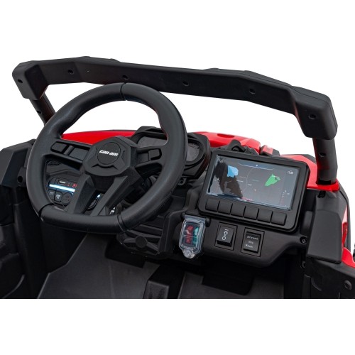 Pojazd elektryczny quad ATV CAN-AM Maverick, czerwony