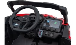 Pojazd elektryczny quad ATV CAN-AM Maverick, czerwony
