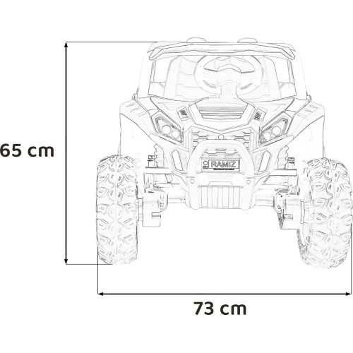Pojazd elektryczny Buggy UTV 2000M Racing, biały