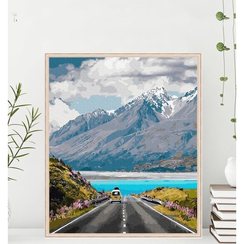 Malowanie po numerach 40x50 Podróż w góry